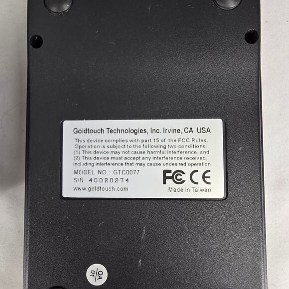 GOLDTOUCH BLACK ERGONOMIC SPLIT USB KEYBOARD W/ 10-KEY PAD MODEL KFK-E87YB - Picture 8 of 14